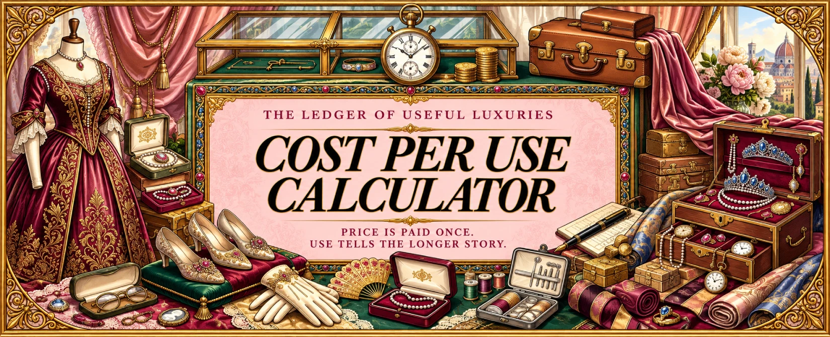 Cost Per Use Calculator — The Ledger of Useful Luxuries