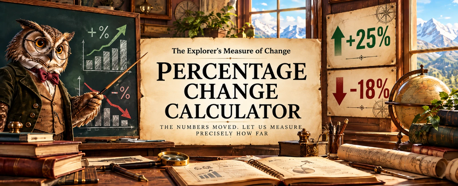 The Explorer's Measure of Change — Percentage Change Calculator